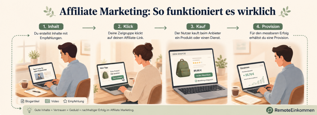 Affiliate Marketing affiliate marketing erklaerbild