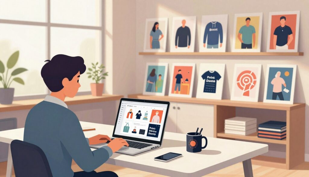 Print-on-Demand print on demand bild